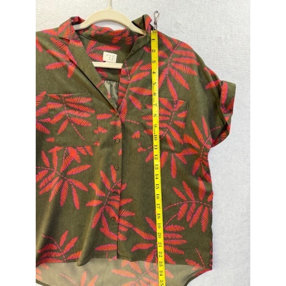Womens SML Grannycore Grandma‎ Hawaiian Tropical Shirt Beach Tiki Floral - Picture 6 of 7